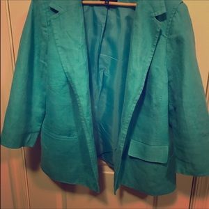 Talbots Linen Blazer